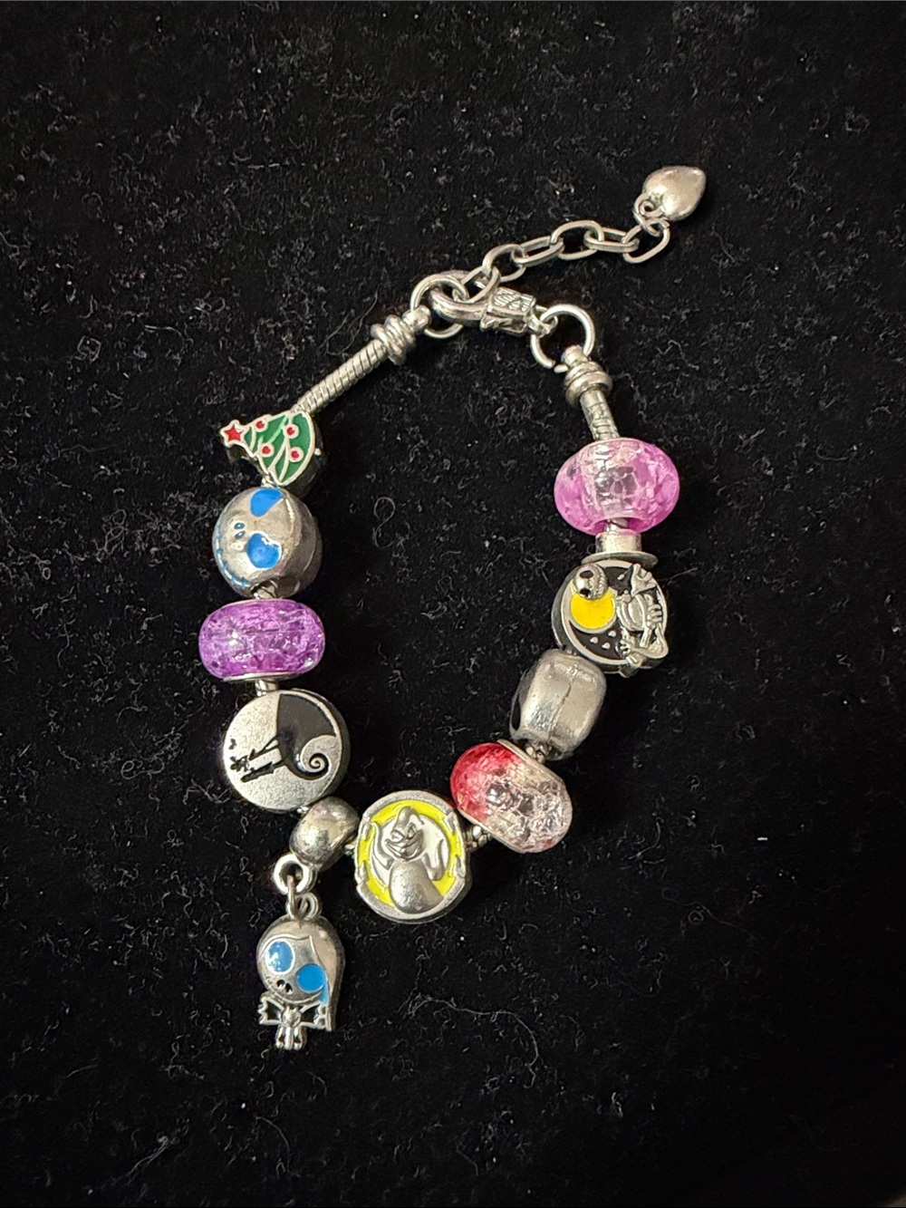 Nightmare before Christmas Charm Bead Bracelet